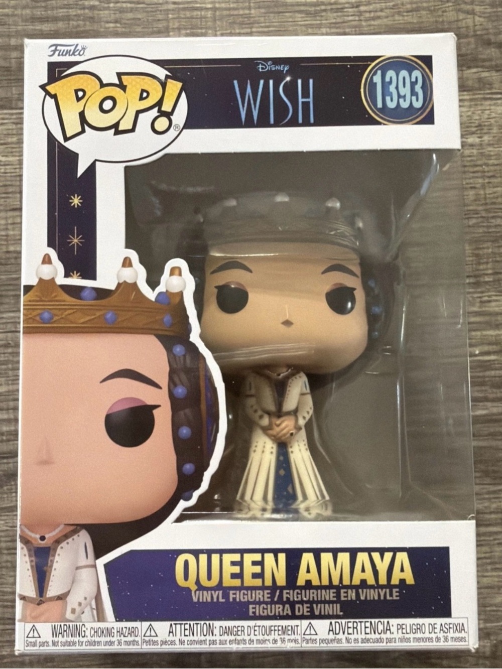 DISNEY FUNKO POP! 1393 Queen Amaya WISH Figure